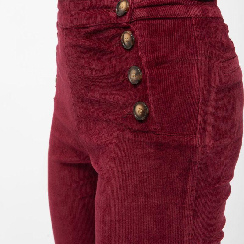 Pantalon velours framboise paulie regular Femme LA PETITE ETOILE