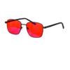 SHINU Glasses Men Women Y2k Red Glasses Orange Lenses for Eyes Anti Light Blue Woman Glasses Help Sleep Better Red Lens Eyewear