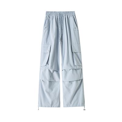 Washing Cotton Work Pants for Women In Spring New High-waisted Slim Sweet and Cool Hot Girl American Hiking Sports Casual Pants
