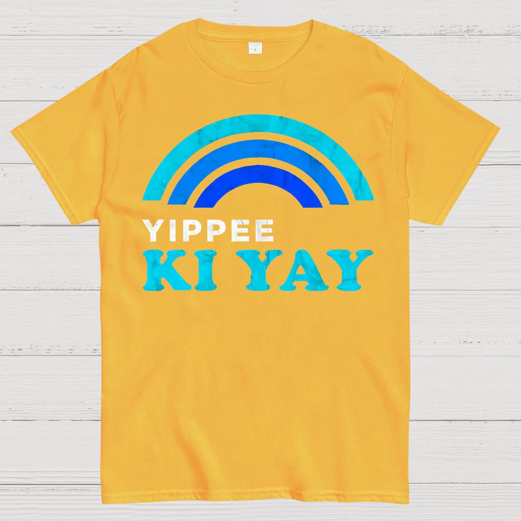 Bruce Willis Yippee Ki Yay Rainbow Cotton Summer Casual Cool Loose T-Shirt