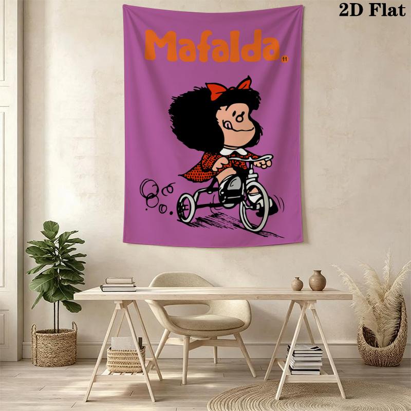 Mafalda Pattern Home Decor Tapestry, Wall Hanging, Decorative RV Wall Cloth.ZGT0914066