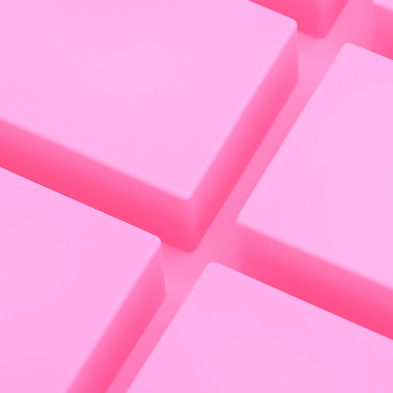 6 Hulrom Firkantet Vanlige Såper Form Rektangel Gjør-det-selv Håndlaget såpeform Skuffform