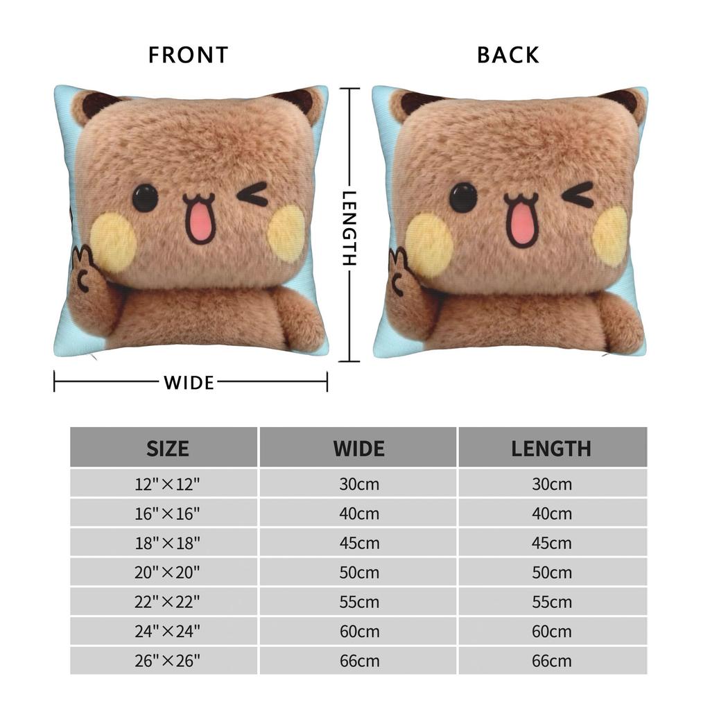Pillow Cover 3D Print Kawaii Bubu & Dudu Novelty Pillow Case For Living Room Sofa Pillowcases