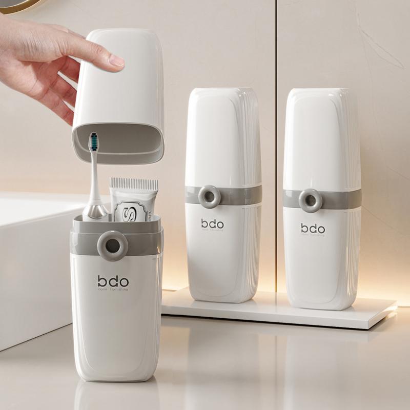 Portable Travel Toothbrush Holder Durable Plastic Perfect For Camping Bathroom Accessories Travel Home Daily Use Essentials