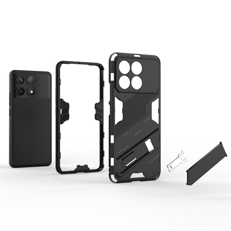 Holder Case For Xiaomi Poco X6 Pro Cover For Poco X6 Pro Capas Phone Back Bumper Kickstand Shockproof Cover Poco X6 Pro Fundas