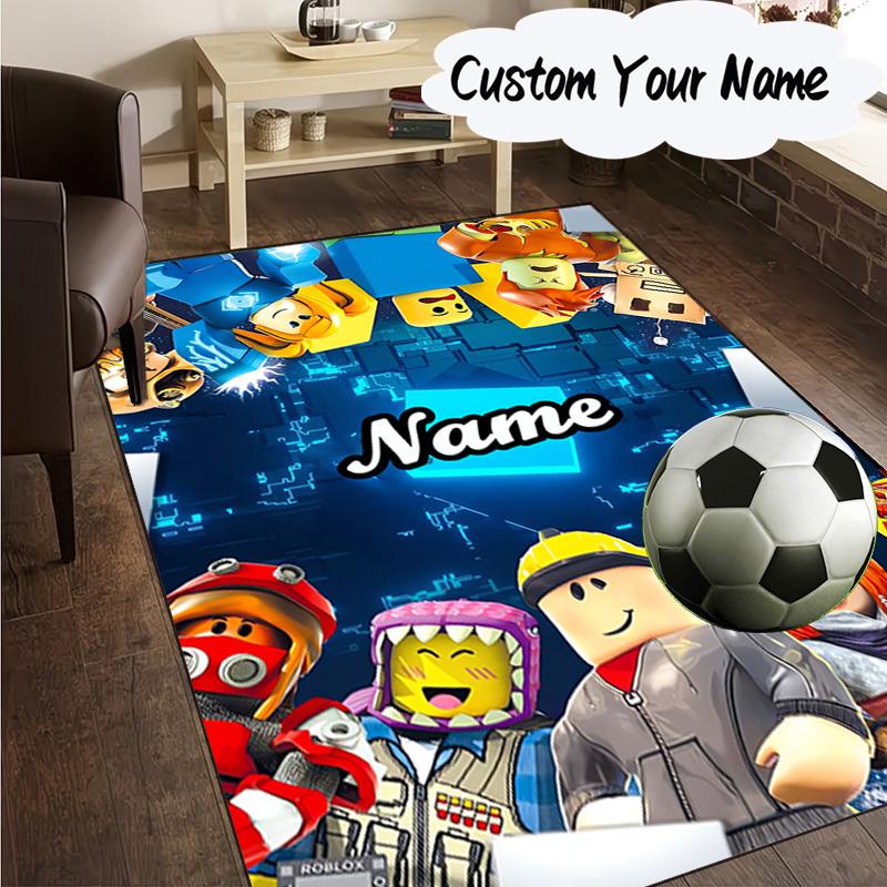 Custom Name Ro-blox Adventure Quests Carpet, Chair Rug,Area Rug for Office Bedroom living rooms bedroom, Doormat decor Christmas fan gifts