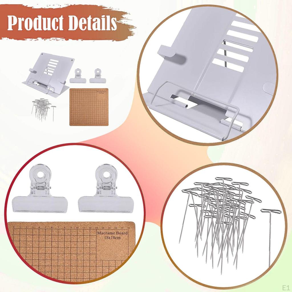 Double-sided Macrame Board Set, Multifunctional Decorative Accessories And Supplies, 20.5 X