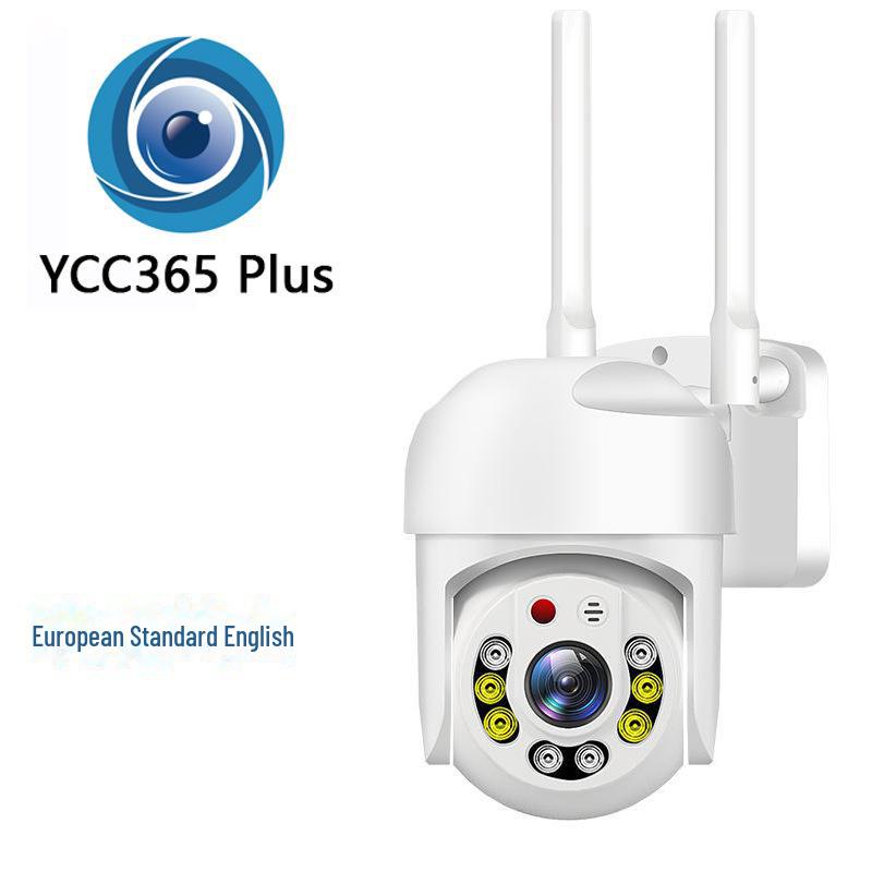 

YCC365 PLUS зовнішня Wi-Fi камера спостереження з інфрачервоним нічним баченням European Standard Ball Machine + 32G Memory Card