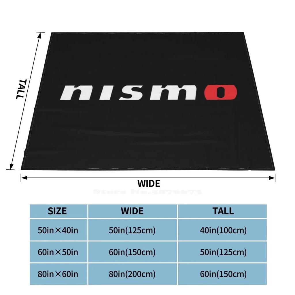 Logo Nismo Tutte le Taglie Coperta Morbida Arredo Casa Biancheria da Letto Logo Nismo Auto Vintage Auto Classica Grafica Usurata Hot Rod Muscle
