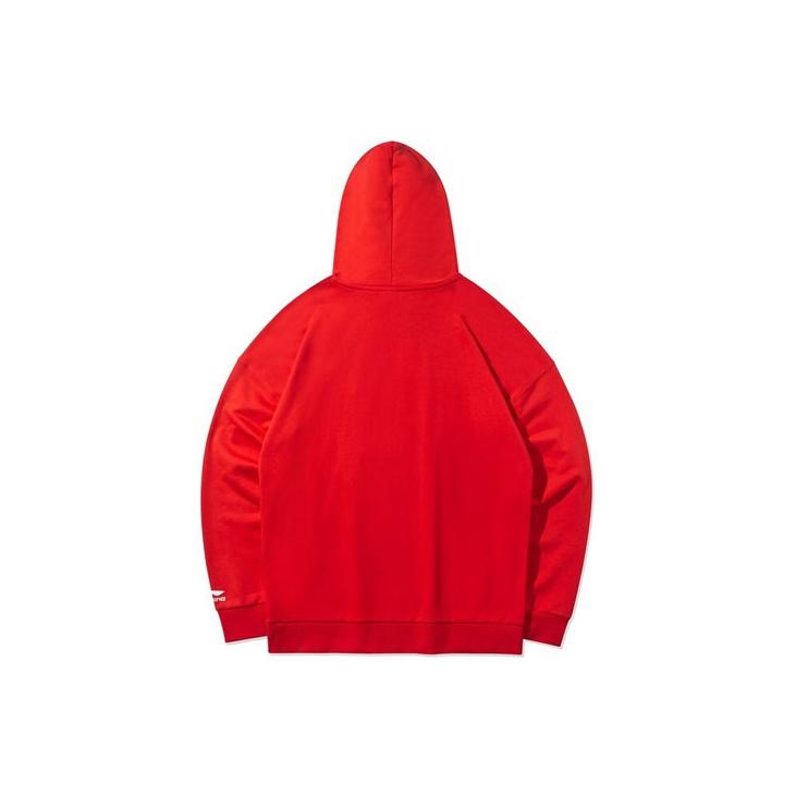 Li Ning Sports Fashion Series Loose Pullover Hoodie Men Hoodies AWDQD03-3
