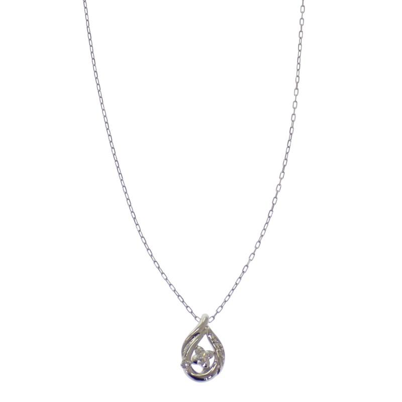 4℃  Necklace K18 White Gold/diamond Women