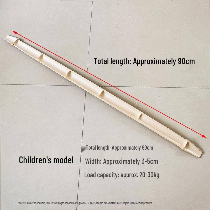 Bamboo Handmade Flat Carrying Pole for Household and Children s Performance Use