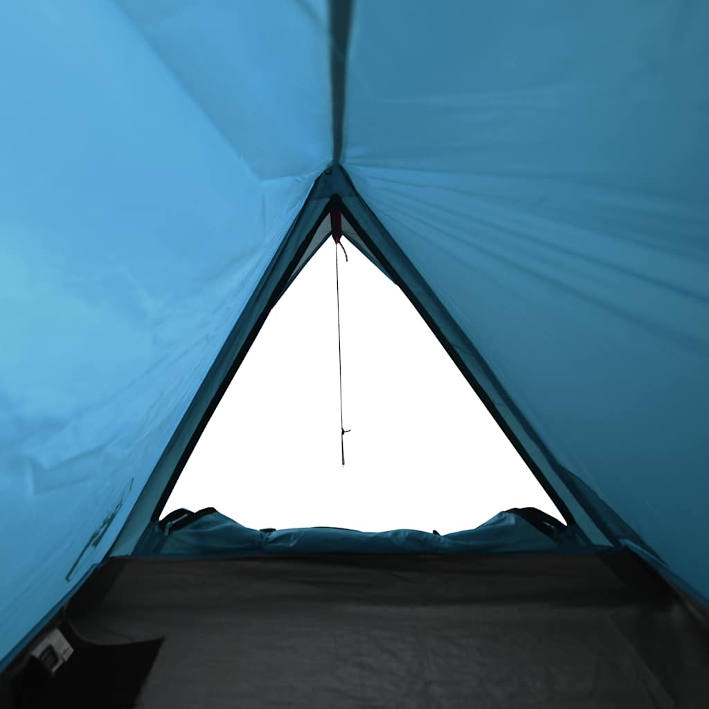 2 Person Camping Tent Blue Waterproof