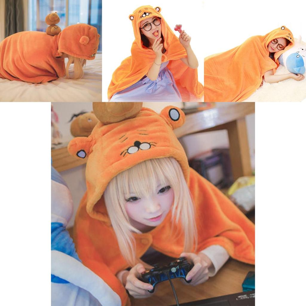 Mājīgs Himouto! Umaru-chan Otaku Cosplay Kostīms Flaneļa Sega Kapucis Apmetnis
