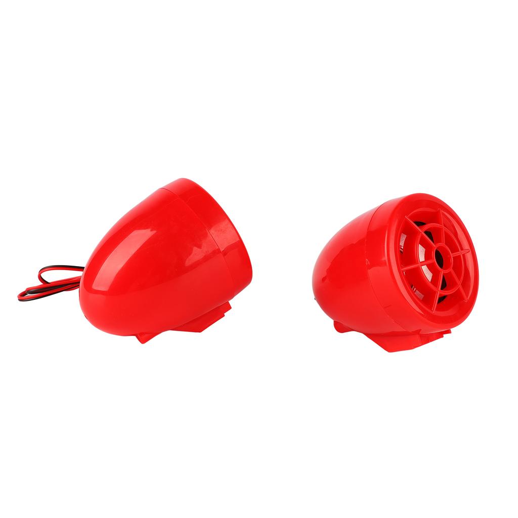 Motorcycle Alarm Sound System with Flashing Light 100Hz to 6KHz MP3 Radio Bluetooth Stereo Speaker for Motorbike