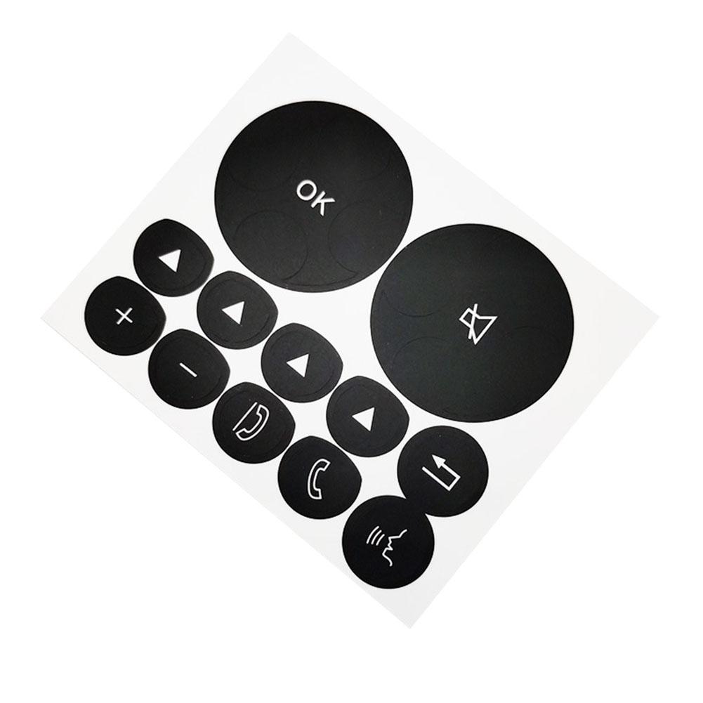 Black Button Overlay Button Repair Decal Black Overlay With Lettering Interior Compatibility For Mercedes-Benz W221
