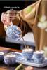 2025 Silver-Plated Ceramic Gongfu Tea Set with Teapot and Cups in Gift Box