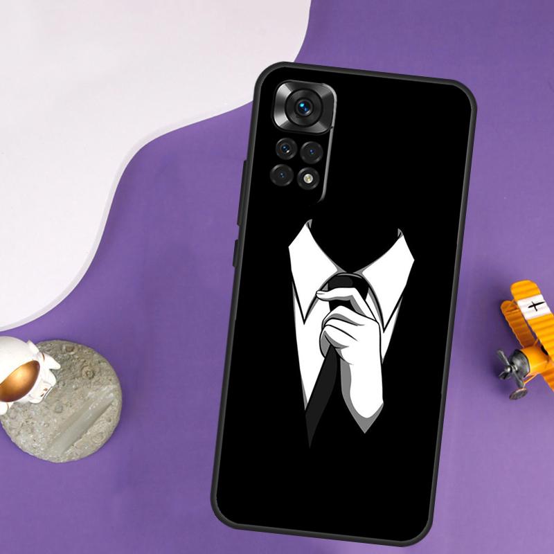 Anzug und Krawatte Hülle Für Xiaomi Redmi Note 13 Pro 14 12 9 10 11 Pro 10S 11S 12S Redmi 14C 13C 10C 12C Abdeckung