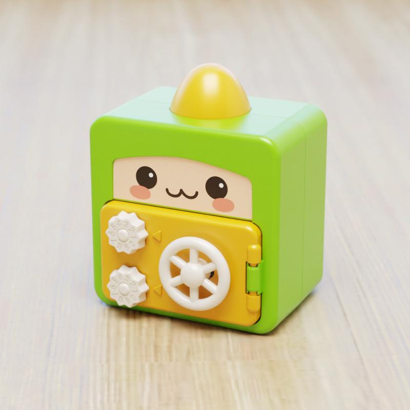 

1 шт детский забавный пароль сейф депозитный ящик мини мультяшный вход выход депозитный ящик зелёный