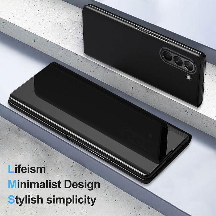 Pouzdro pro Samsung Galaxy Z Fold 8 Ultra, Chytré pouzdro s kompletní ochranou - Černé - 2 tvrzená skla