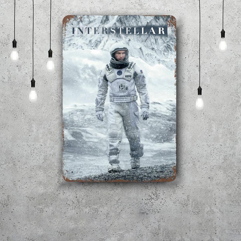 interstellar Decor Vintage Metal Signs Tin Signs Captain Poster Decor for Bar Pub Club Man Cave Wall Decoration