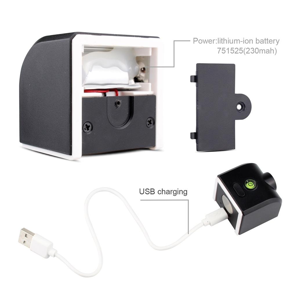 Portable Mini Cross Red Laser Levels Meter 2 line 1 point 650nm Leveling Instrument with LED indicator Magnet fixation