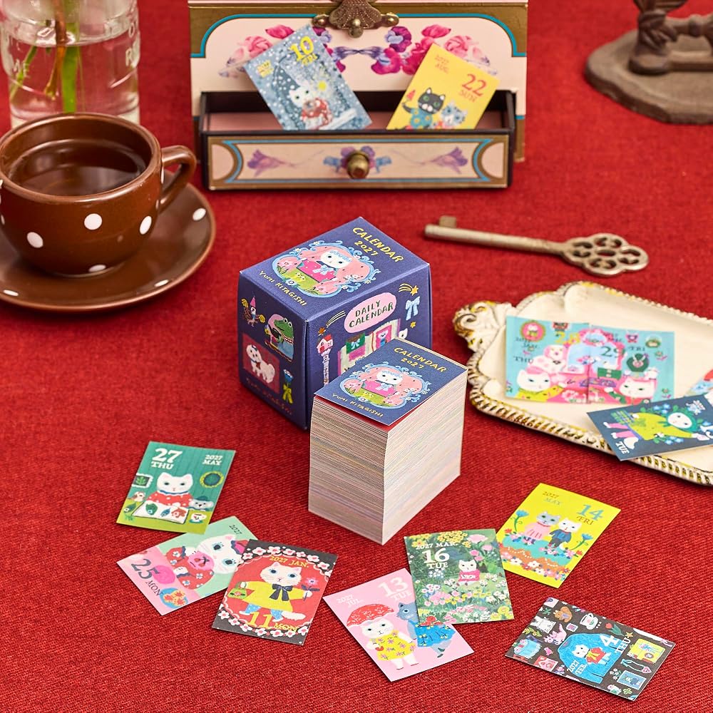 Shin-Nippon Calendar 2027 Daily Calendar by Yumi Kitagishi Mini Mini Daily Calendar NK4500