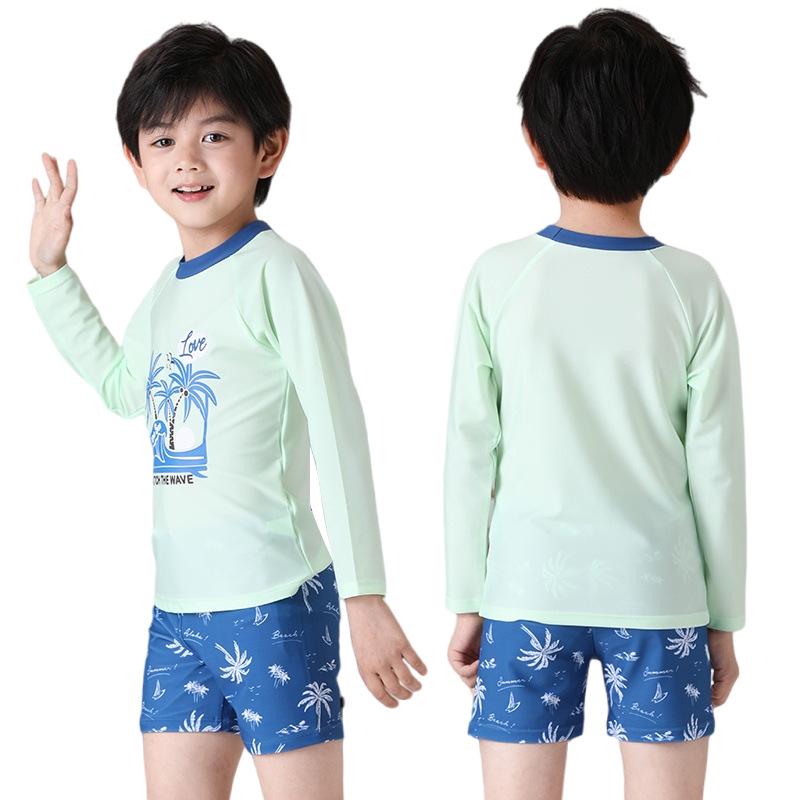 Boys' Quick-Drying Swim Trunks Set - New 2025 Style for Kids