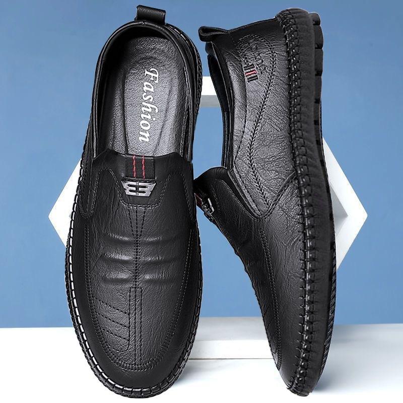 New Casual Leather Shoes In Autumn, Soft-soled Non-slip and Wear-resistant Business Casual Shoes