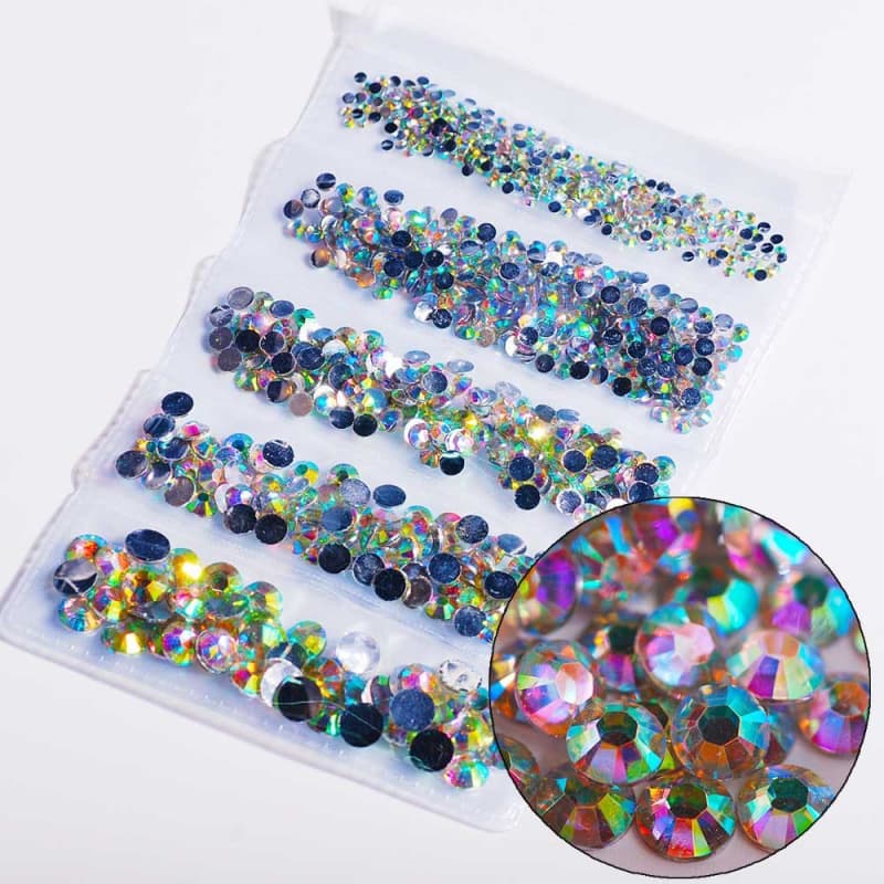 Jewelry Mobile Phone Rhinestone 1000PC Manicure 2-6mm DIY Resin 5-Piece Bag Beauty Rhinestone