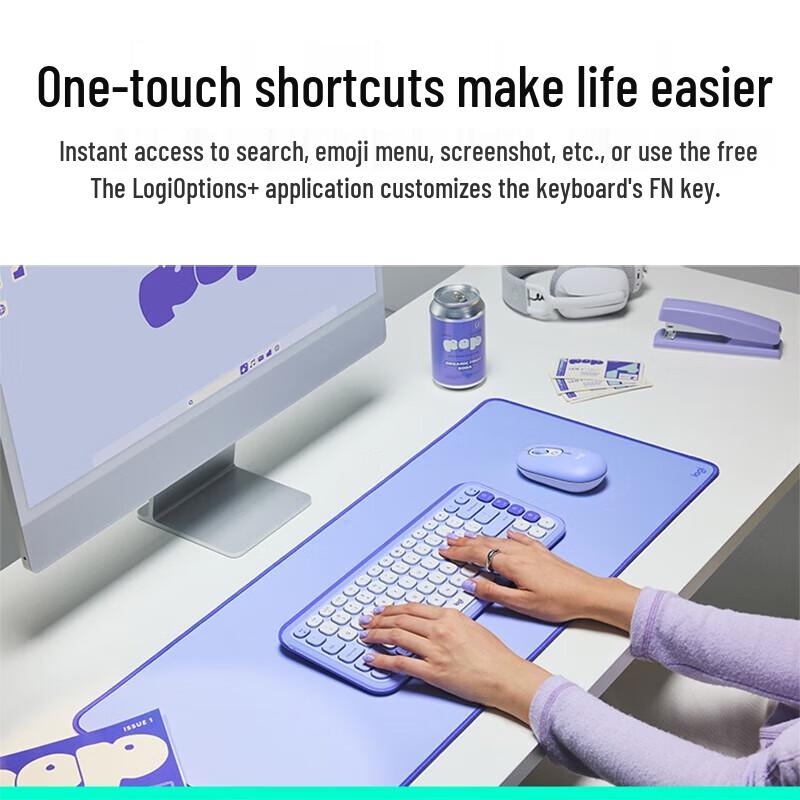 Logitech POP ICON COMBO Wireless Keyboard Mouse Set