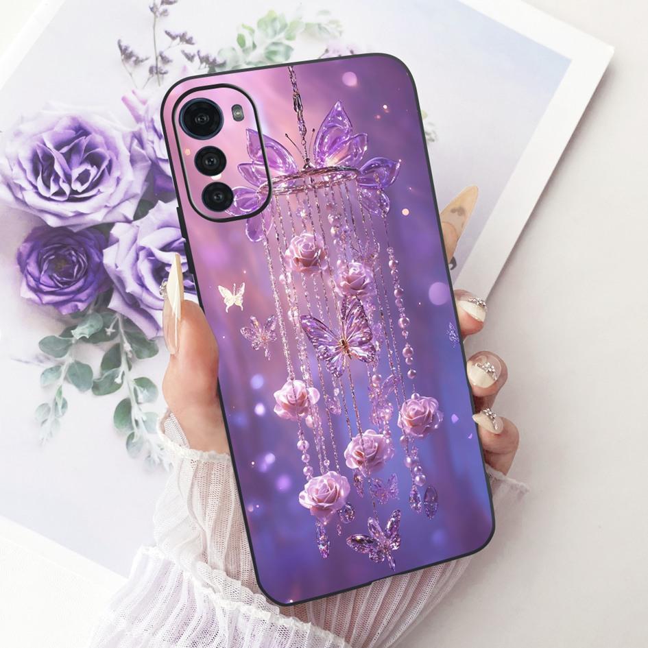 Silicone Case For Motorola Moto E32 E32s Cover Fashion Cartoon Dragon Painted Fundas Soft TPU Bumper For MotoE32 MotoE32s Casing