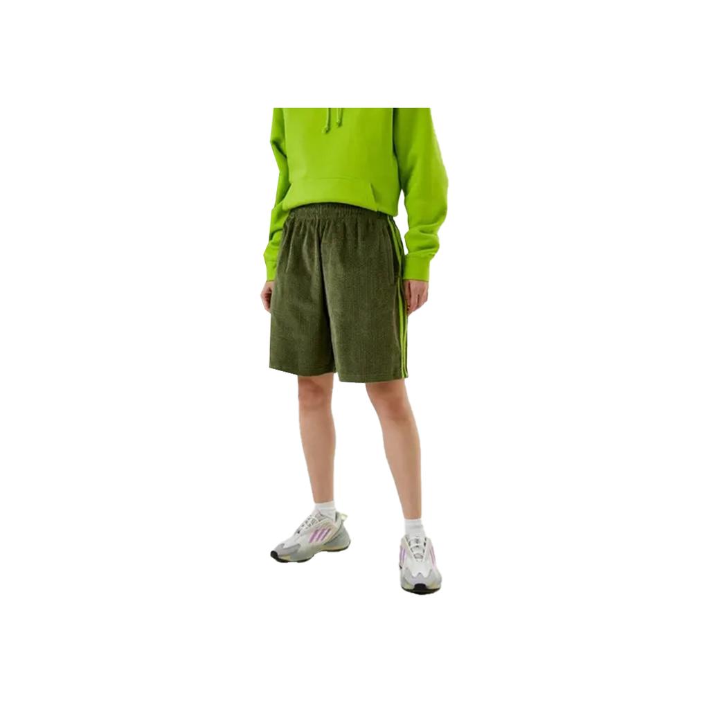 adidas Originals Comfortable Versatile Simple Five-Point Casual Shorts Women Shorts Green HC6021