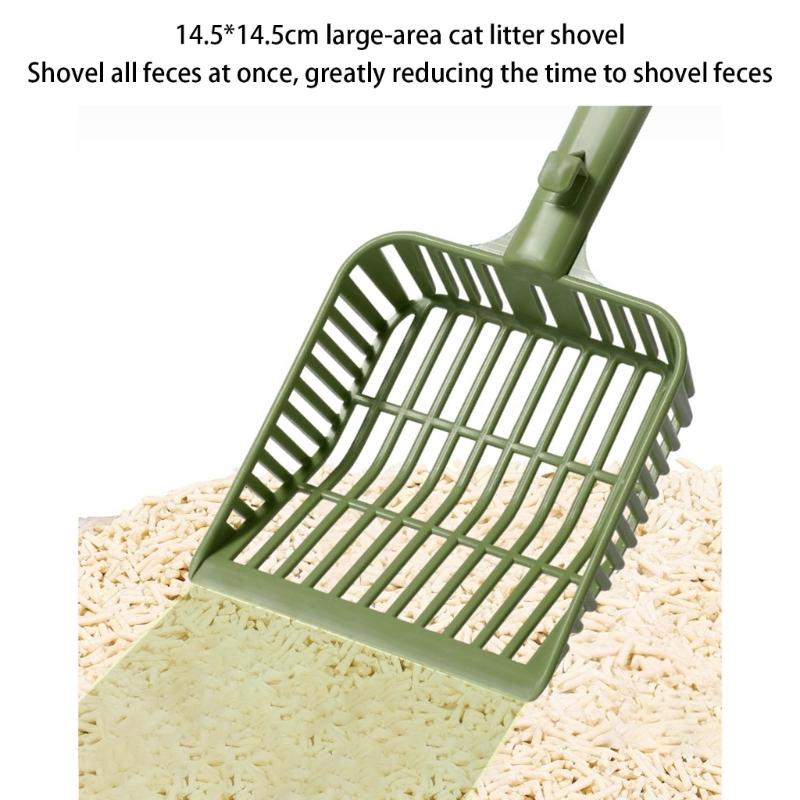 Cats Litters Scoops,Plastic Sifter Cats Litters Shovel Kitties Scooper Mesh Shovel with Long Handle Kitten Poop Lifter