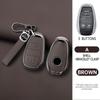 Metal Leather Car Smart Key Case Cover  for Alfa Romeo Giulia 2015 +Stelvio 2016+ Spider Etcetera Protector Shell