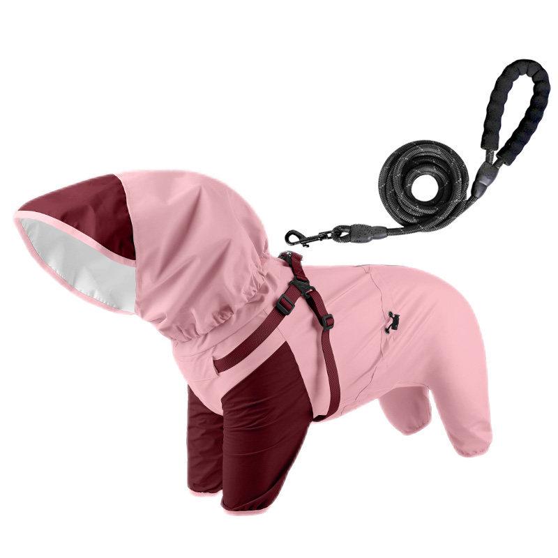 Windproof & Waterproof Dog Raincoat: Four-Legged Storm Suit for Medium & Small Dogs