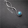 1 Pair, Stylish, Inlaid with Synthetic Turquoise, Simple, Retro Earrings