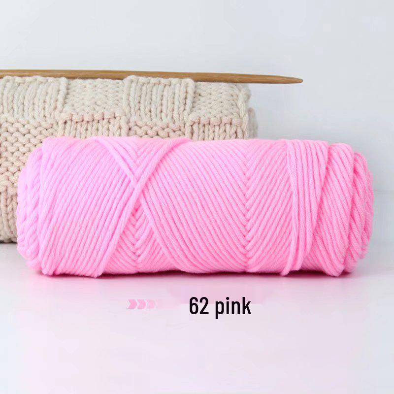 8-Strand Lover's Cotton Wool Yarn for Handmade Knitting: Soft DIY Scarf or Hat Acrylic Yarn