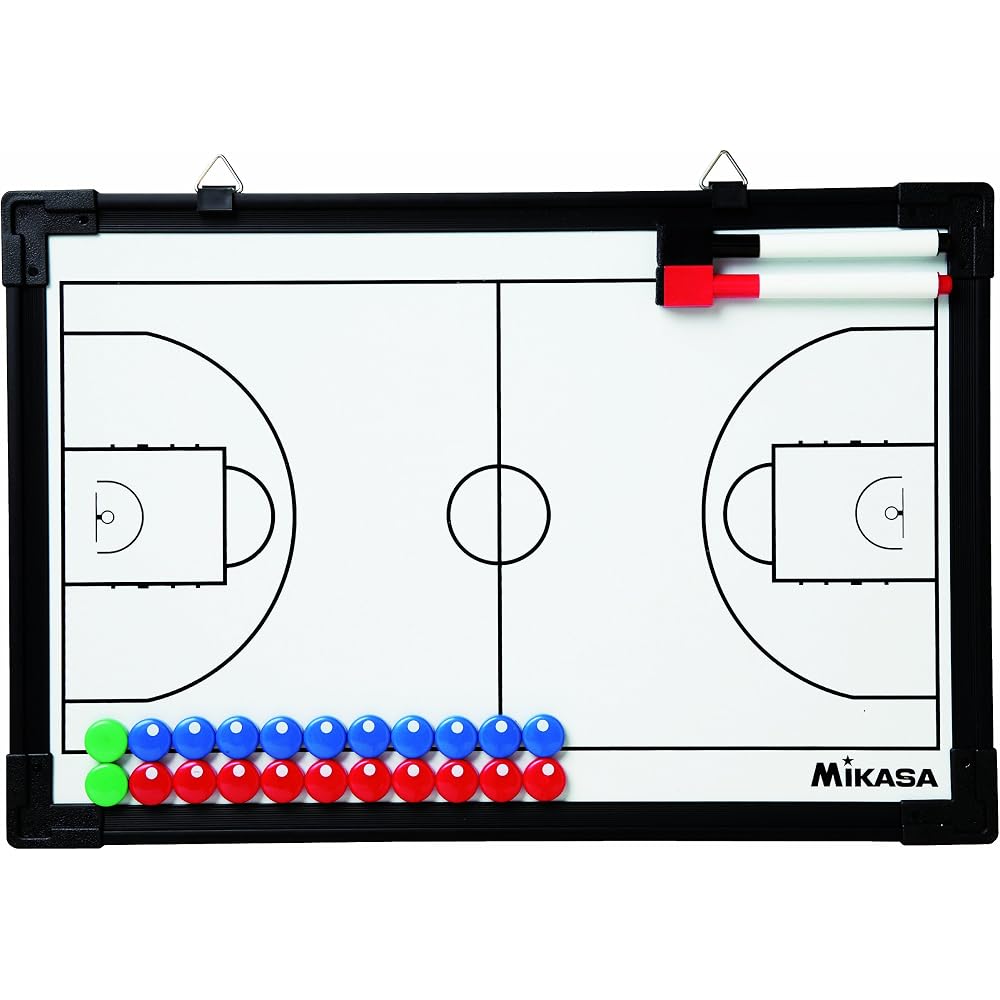 Mikasa Basketball Strategy Board Full Court/Half Court Dual-Sided with Case SB-B