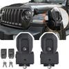 Hood Latches Anti-theft Lock Catch for Jeep Wrangler JL JLU 4XE Rubicon Sahara Sport Gladiator JT 2018-2025 Car Accessories