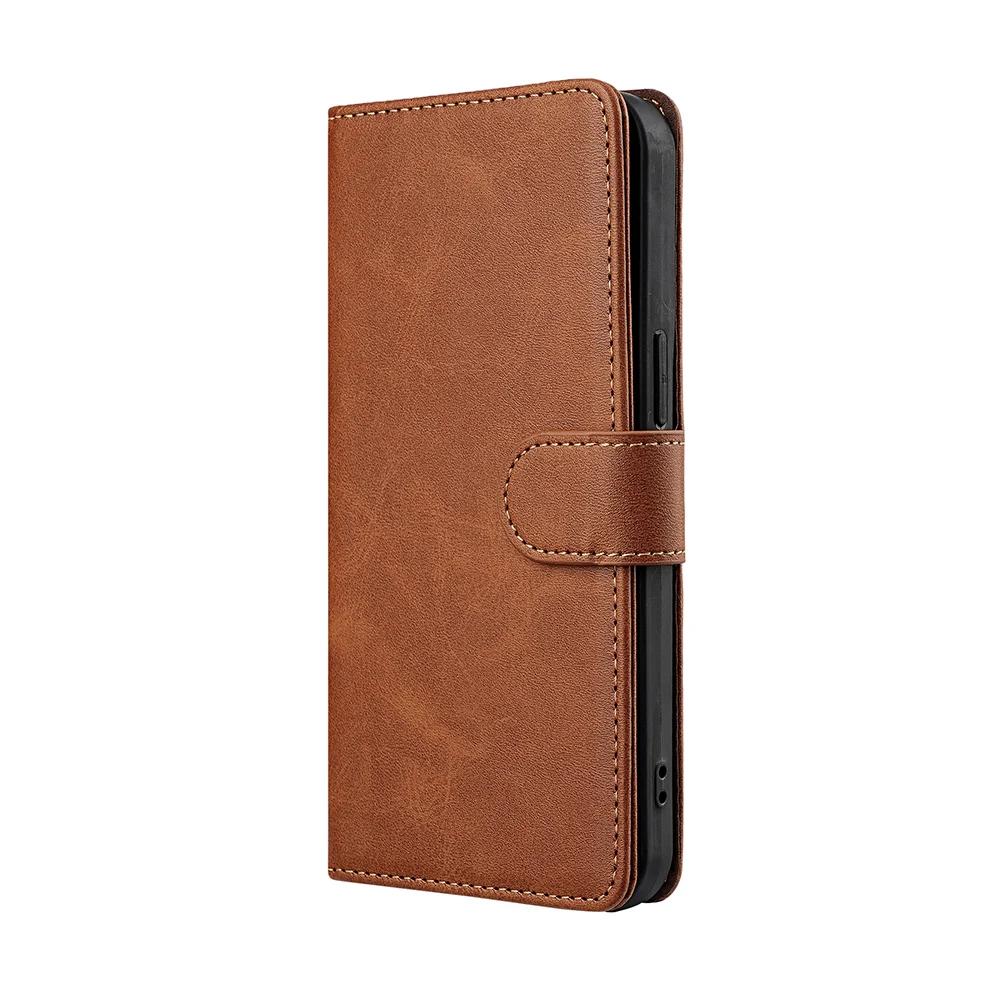 Business Book Style RFID Multi Card Cover For Oneplus 12 12R 11 11R 10 Pro 10T Magnetic Buckle Leather Flip Phone Case Coque