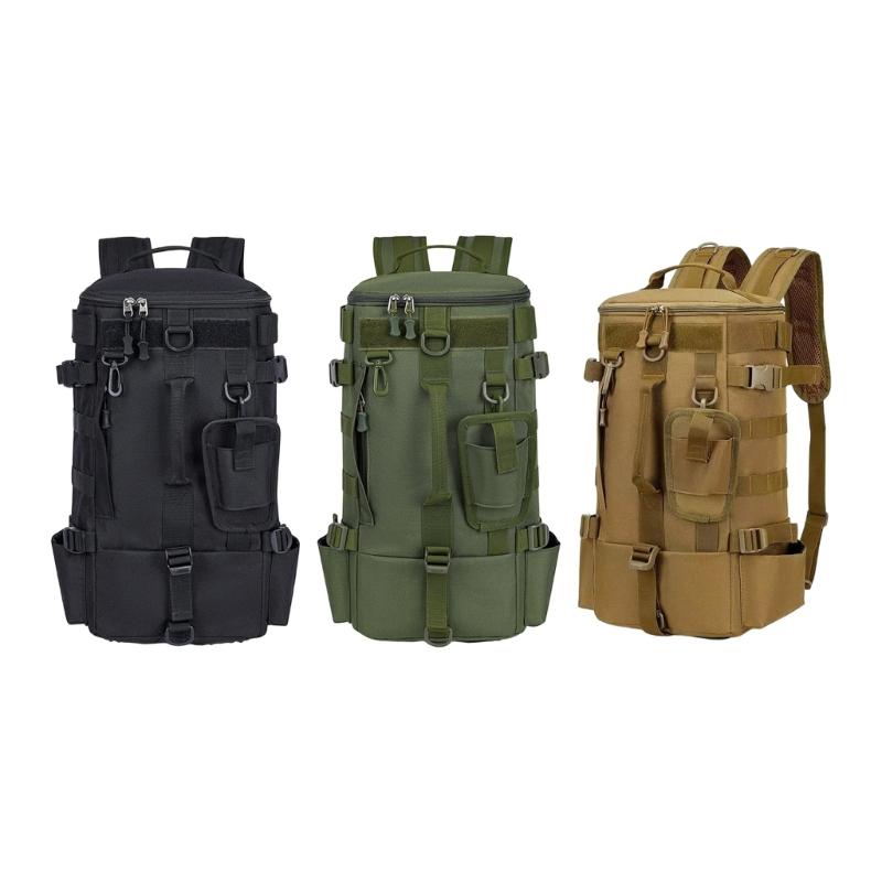 Durability Fishing Bag Waterproofed Adjustable Bag with Rod Belt and Tool Hook for Outdoor Anglers Gear Storage