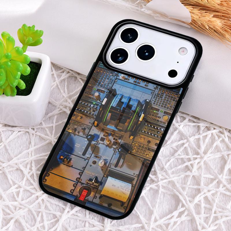 Airplane Pilot Epaulette Phone Case for iPhone 17 Air 16 15 11 12 14 13 Pro Max Shockproof Cover