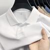 Men's Unisex Short Sleeve Polo Shirt - Casual Summer Lapel T-Shirt, Solid Color Workwear 