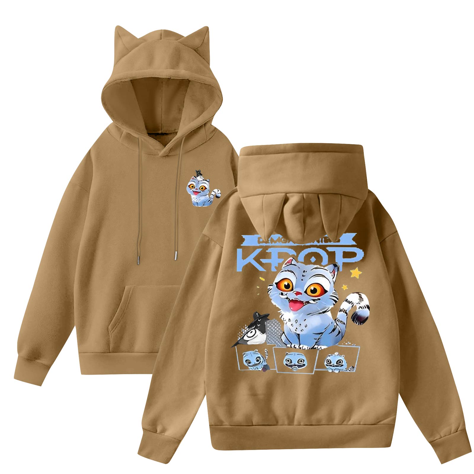 

Женская мода повседневная толстовка с капюшоном с длинным рукавом и круглым вырезом с карманами L