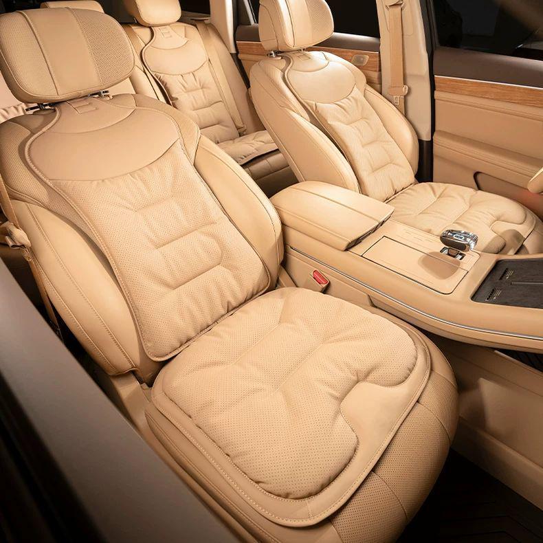 Nappa Leather All-Season Car Seat Cushion for Model 3 - Rear Seat