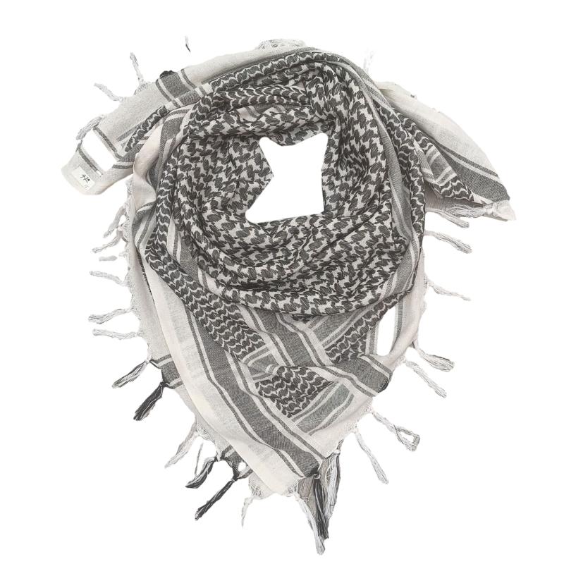 43Inch Cotton Shemagh Desert Arab Scarves Men Women Windproof Scarf Shawl 1