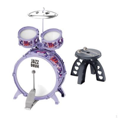 Bass Drum Kits Children's Jazz Set Practice Game Pedal Percussion Musical Instrument Toy for