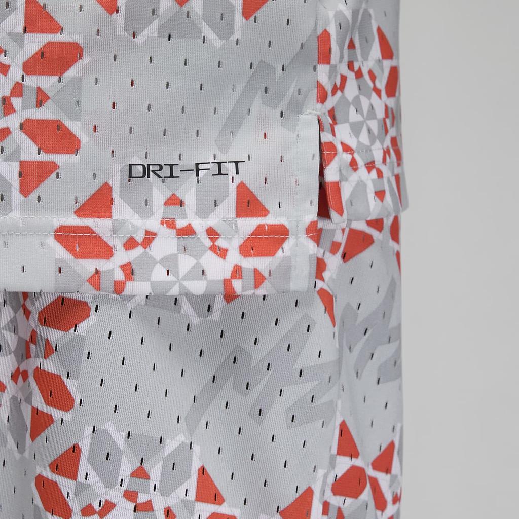 Nike Zion Allover Logo Print Crew Neck Sleeveless Breathable Tank Top Men Tops Silver FB8161-025