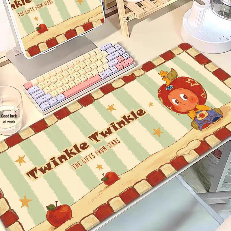 Starman Cute Girl Desk Mat - Large Mouse Pad for Students and Office